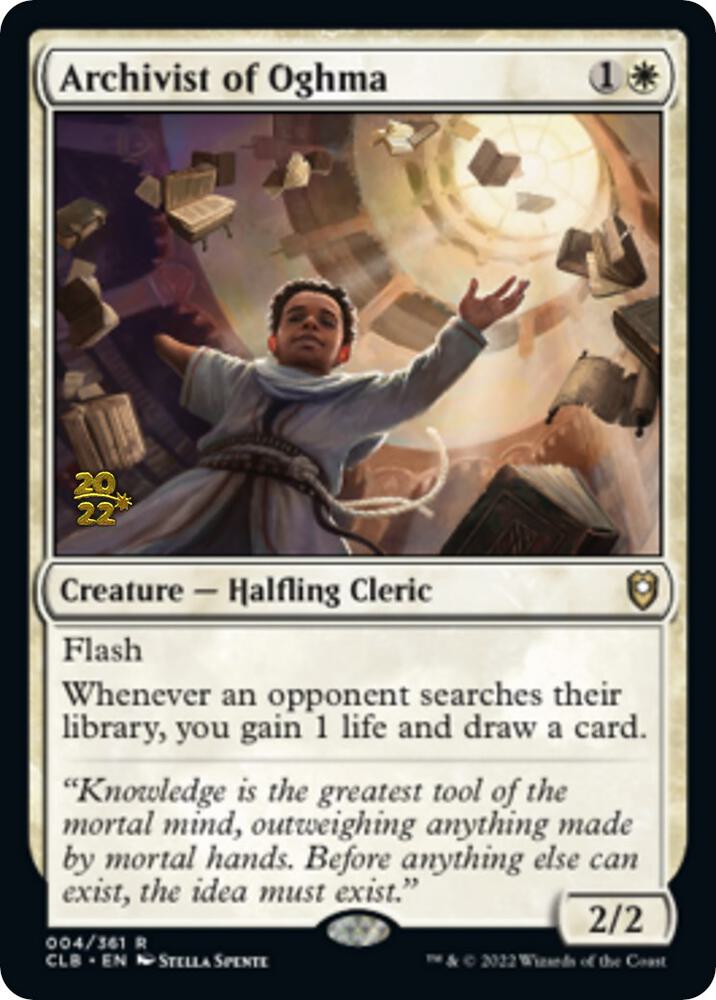 Archivist of Oghma [Commander Legends: Battle for Baldur's Gate Prerelease Promos]
