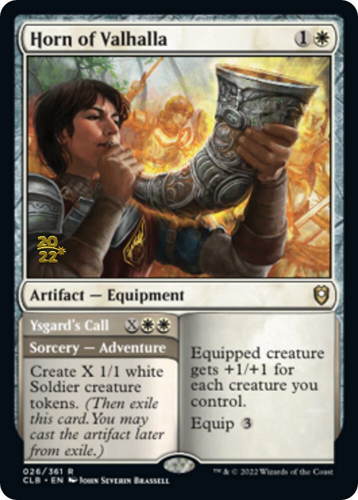 Horn of Valhalla // Ysgard's Call [Commander Legends: Battle for Baldur's Gate Prerelease Promos]