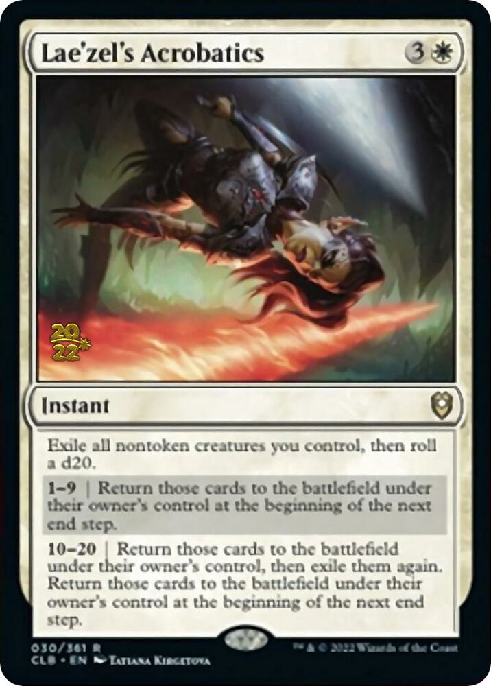 Lae'zel's Acrobatics [Commander Legends: Battle for Baldur's Gate Prerelease Promos]
