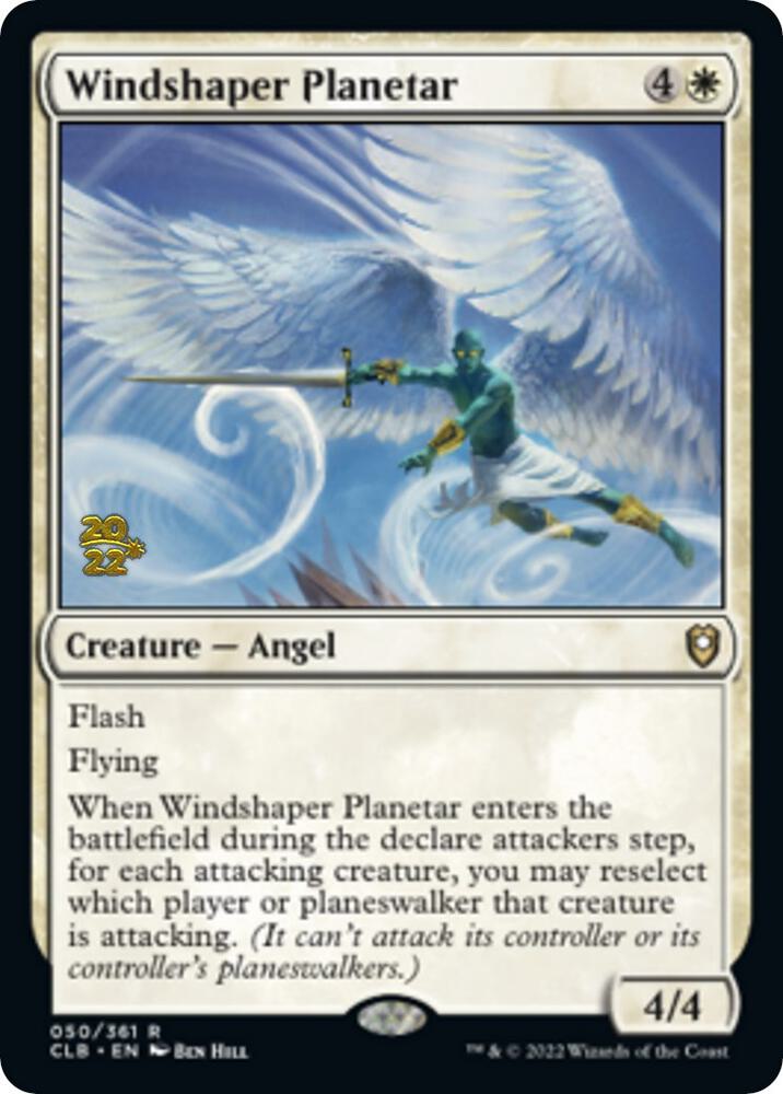 Windshaper Planetar [Commander Legends: Battle for Baldur's Gate Prerelease Promos]