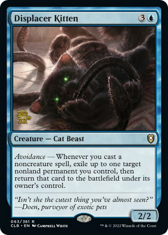 Displacer Kitten [Commander Legends: Battle for Baldur's Gate Prerelease Promos]