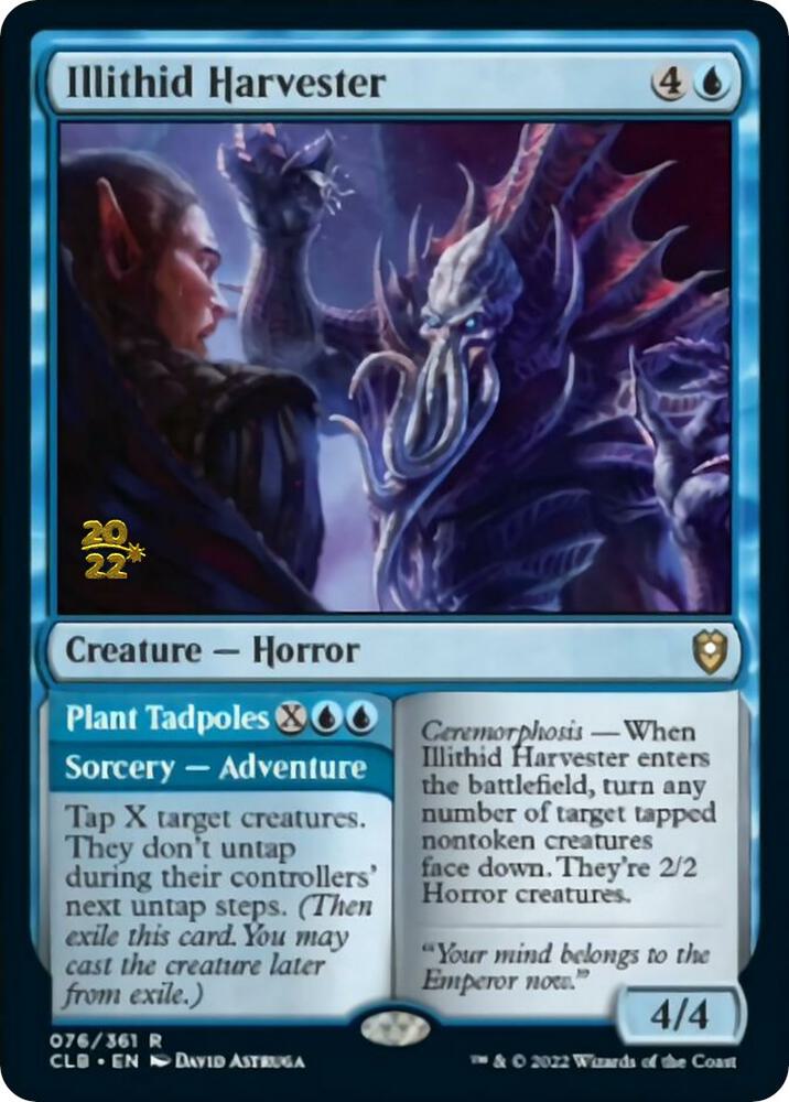 Illithid Harvester // Plant Tadpoles [Commander Legends: Battle for Baldur's Gate Prerelease Promos]