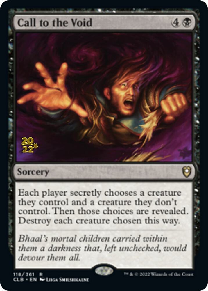 Call to the Void [Commander Legends: Battle for Baldur's Gate Prerelease Promos]