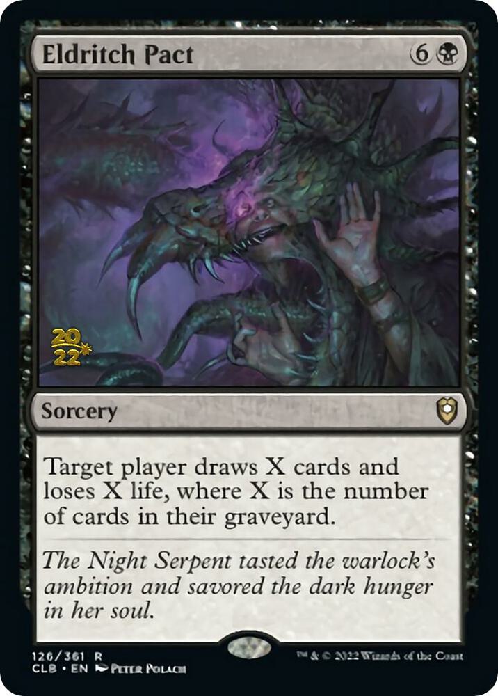 Eldritch Pact [Commander Legends: Battle for Baldur's Gate Prerelease Promos]
