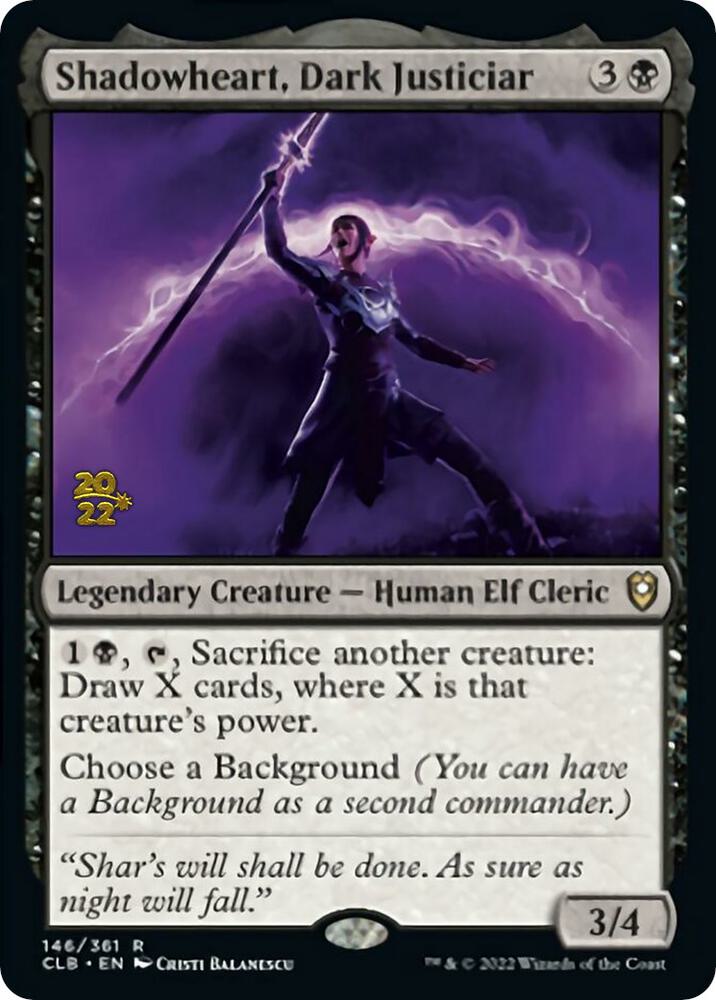 Shadowheart, Dark Justiciar [Commander Legends: Battle for Baldur's Gate Prerelease Promos]