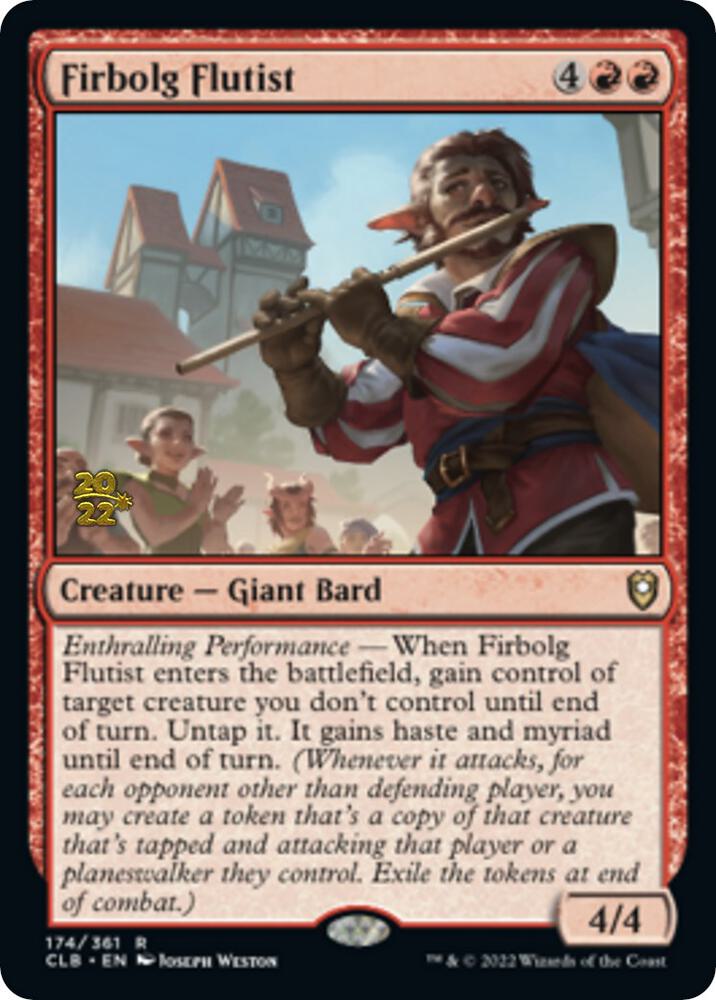 Firbolg Flutist [Commander Legends: Battle for Baldur's Gate Prerelease Promos]