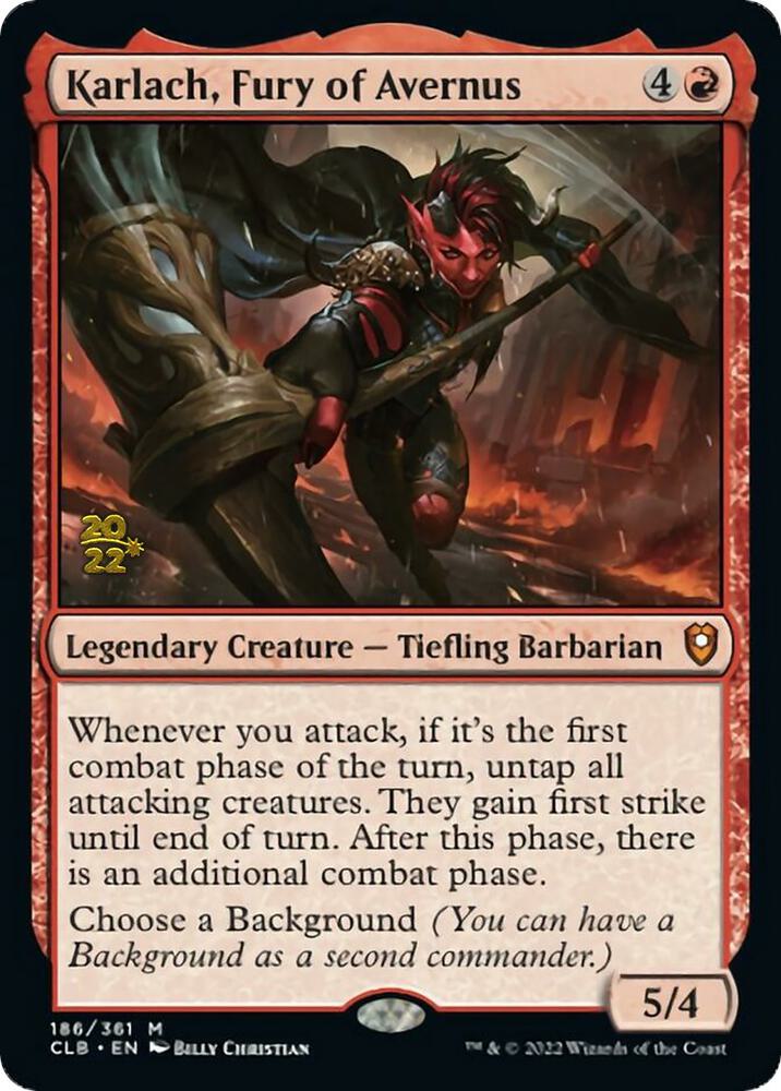 Karlach, Fury of Avernus [Commander Legends: Battle for Baldur's Gate Prerelease Promos]
