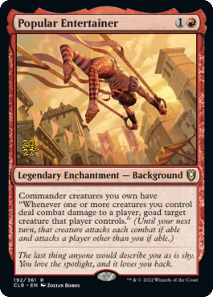 Popular Entertainer [Commander Legends: Battle for Baldur's Gate Prerelease Promos]