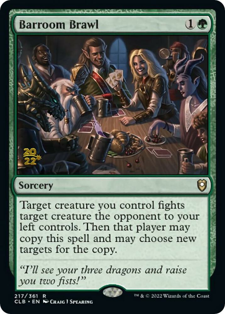 Barroom Brawl [Commander Legends: Battle for Baldur's Gate Prerelease Promos]