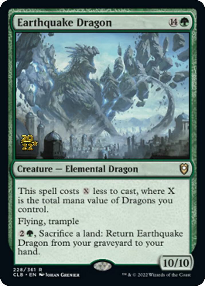 Earthquake Dragon [Commander Legends: Battle for Baldur's Gate Prerelease Promos]