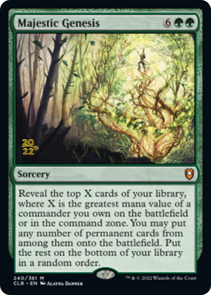 Majestic Genesis [Commander Legends: Battle for Baldur's Gate Prerelease Promos]