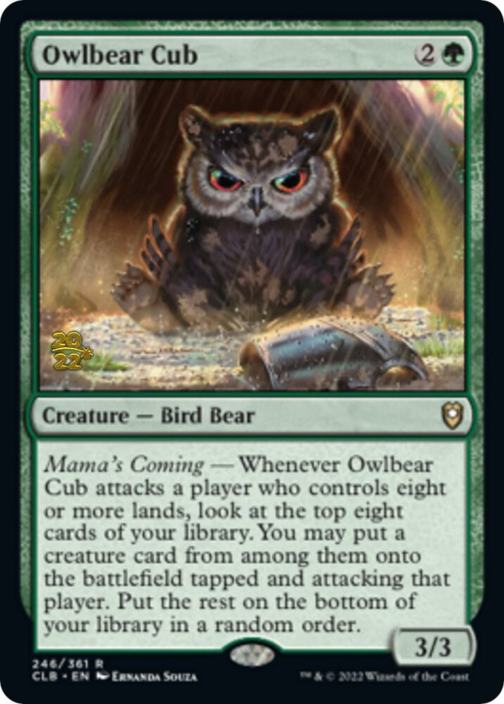 Owlbear Cub [Commander Legends: Battle for Baldur's Gate Prerelease Promos]