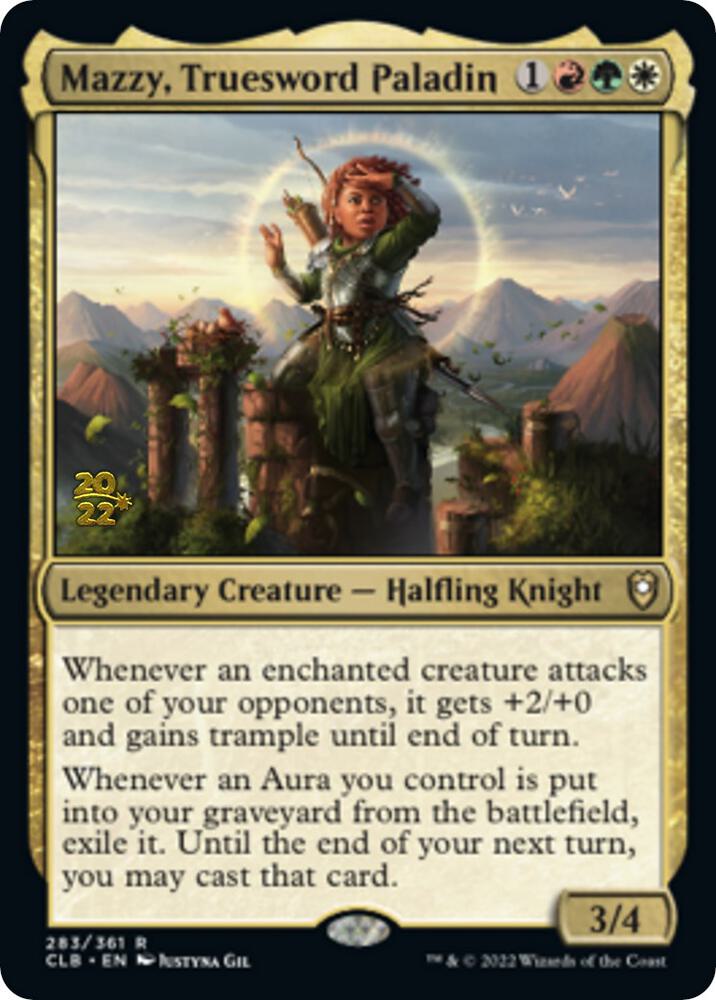 Mazzy, Truesword Paladin [Commander Legends: Battle for Baldur's Gate Prerelease Promos]