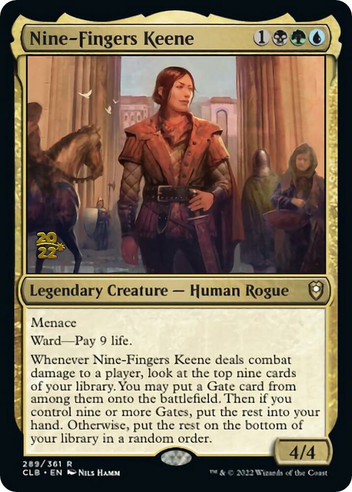 Nine-Fingers Keene [Commander Legends: Battle for Baldur's Gate Prerelease Promos]