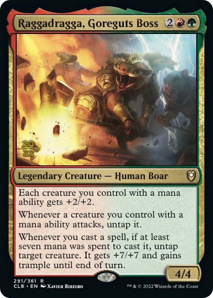 Raggadragga, Goreguts Boss [Commander Legends: Battle for Baldur's Gate Prerelease Promos]