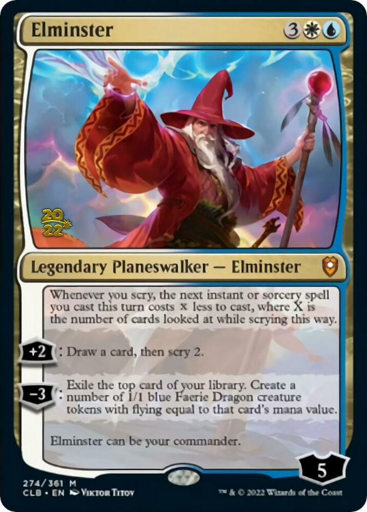 Elminster [Commander Legends: Battle for Baldur's Gate Prerelease Promos]