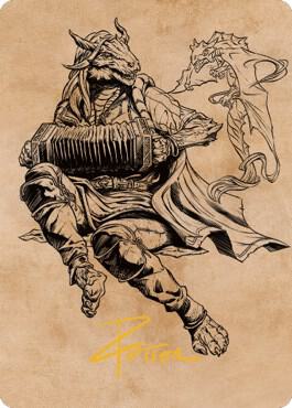 Korlessa, Scale Singer Art Card (Gold-Stamped Signature) [Commander Legends: Battle for Baldur's Gate Art Series]
