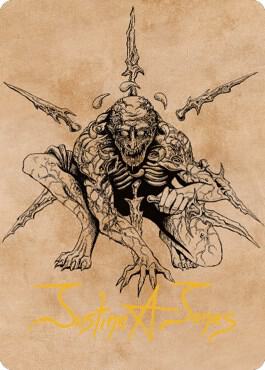 Bhaal, Lord of Murder Art Card (Gold-Stamped Signature) [Commander Legends: Battle for Baldur's Gate Art Series]