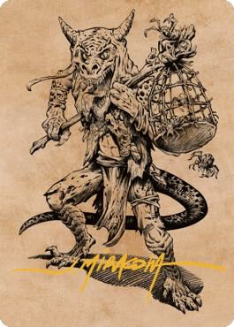 Taunting Kobold Art Card (Gold-Stamped Signature) [Commander Legends: Battle for Baldur's Gate Art Series]