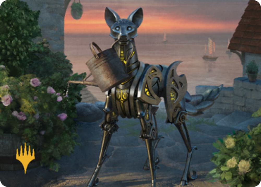 Clockwork Fox Art Card (Gold-Stamped Signature) [Commander Legends: Battle for Baldur's Gate Art Series]