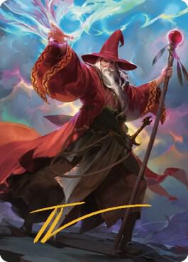 Elminster Art Card (36) (Gold-Stamped Signature) [Commander Legends: Battle for Baldur's Gate Art Series]