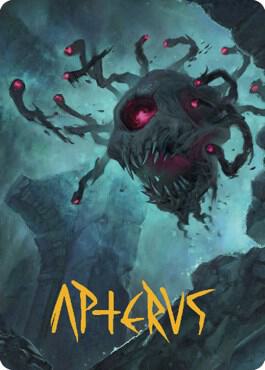 Ghastly Death Tyrant Art Card (Gold-Stamped Signature) [Commander Legends: Battle for Baldur's Gate Art Series]