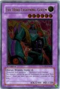 Evil Hero Lightning Golem [GLAS-EN039] Ultimate Rare