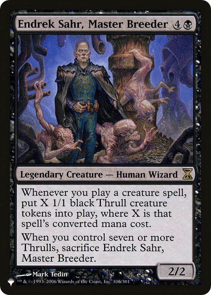 Endrek Sahr, Master Breeder [The List]