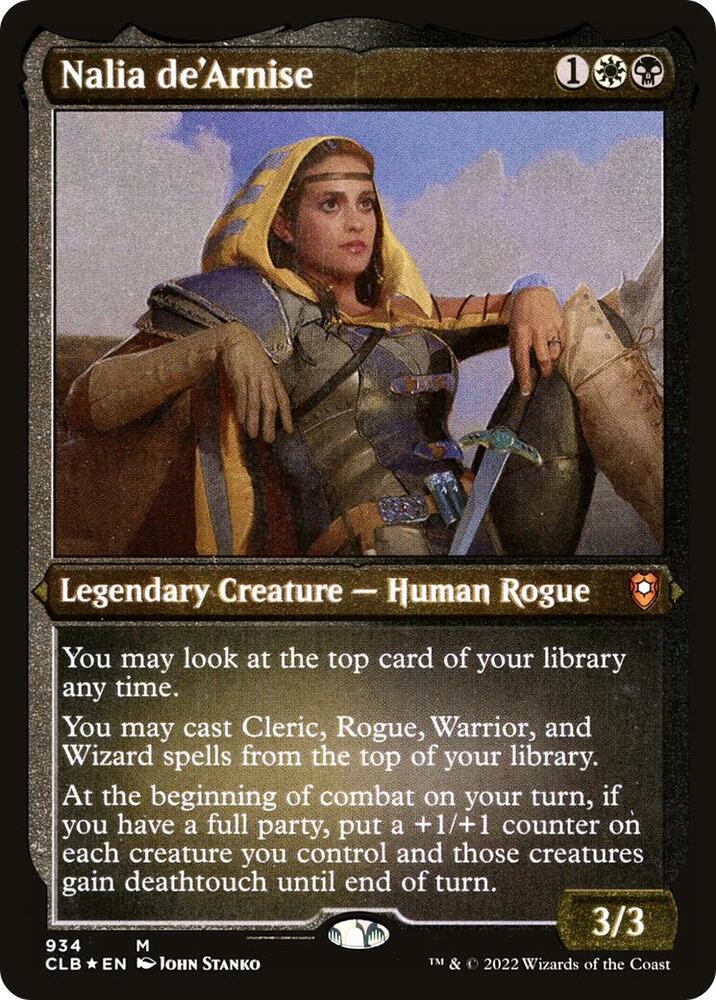 Nalia de'Arnise (Display Commander) (Foil Etched) [Commander Legends: Battle for Baldur's Gate]