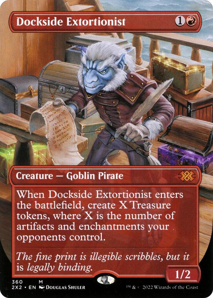 Dockside Extortionist (Borderless Alternate Art) [Double Masters 2022]