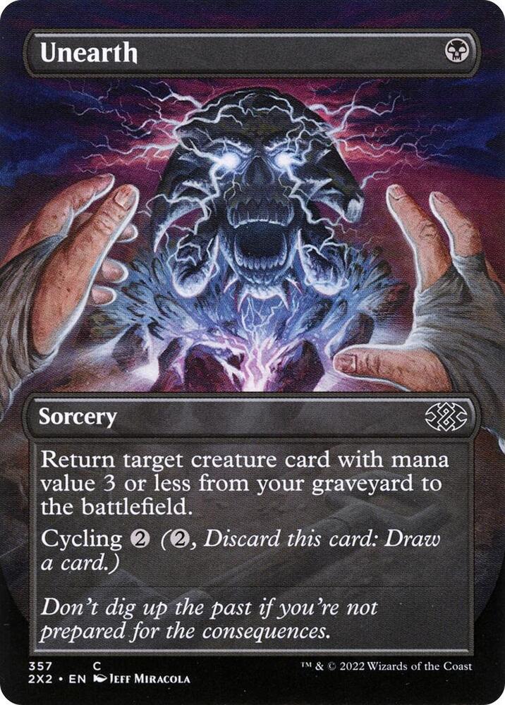 Unearth (Borderless Alternate Art) [Double Masters 2022]