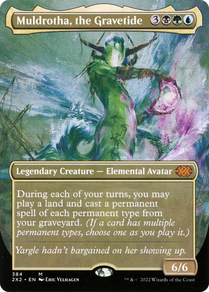 Muldrotha, the Gravetide (Borderless Alternate Art) [Double Masters 2022]