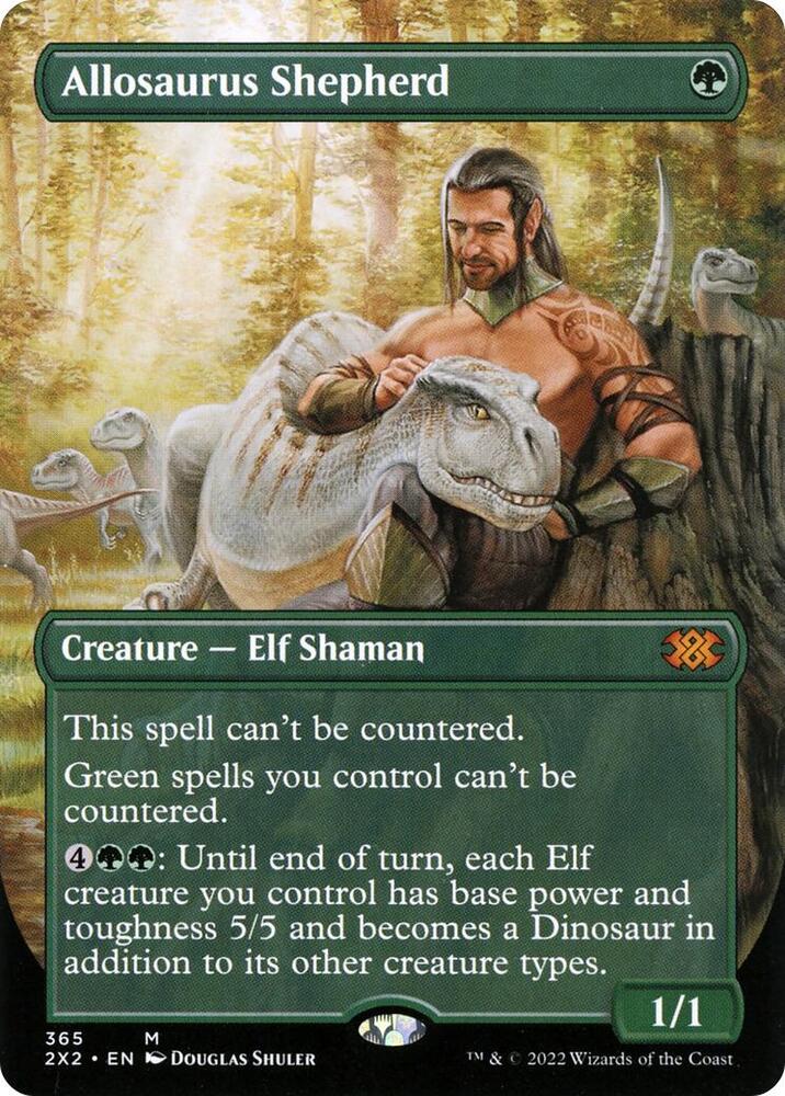 Allosaurus Shepherd (Borderless Alternate Art) [Double Masters 2022]