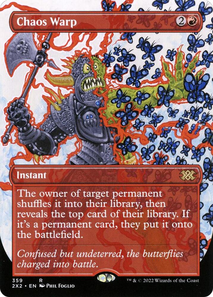 Chaos Warp (Borderless Alternate Art) [Double Masters 2022]