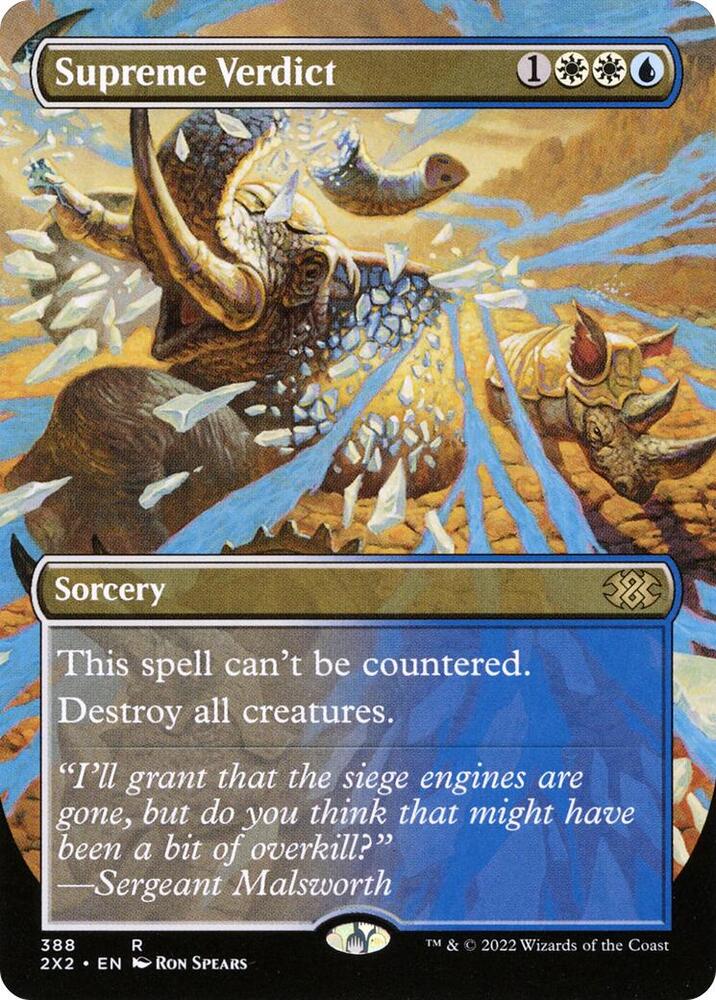 Supreme Verdict (Borderless Alternate Art) [Double Masters 2022]