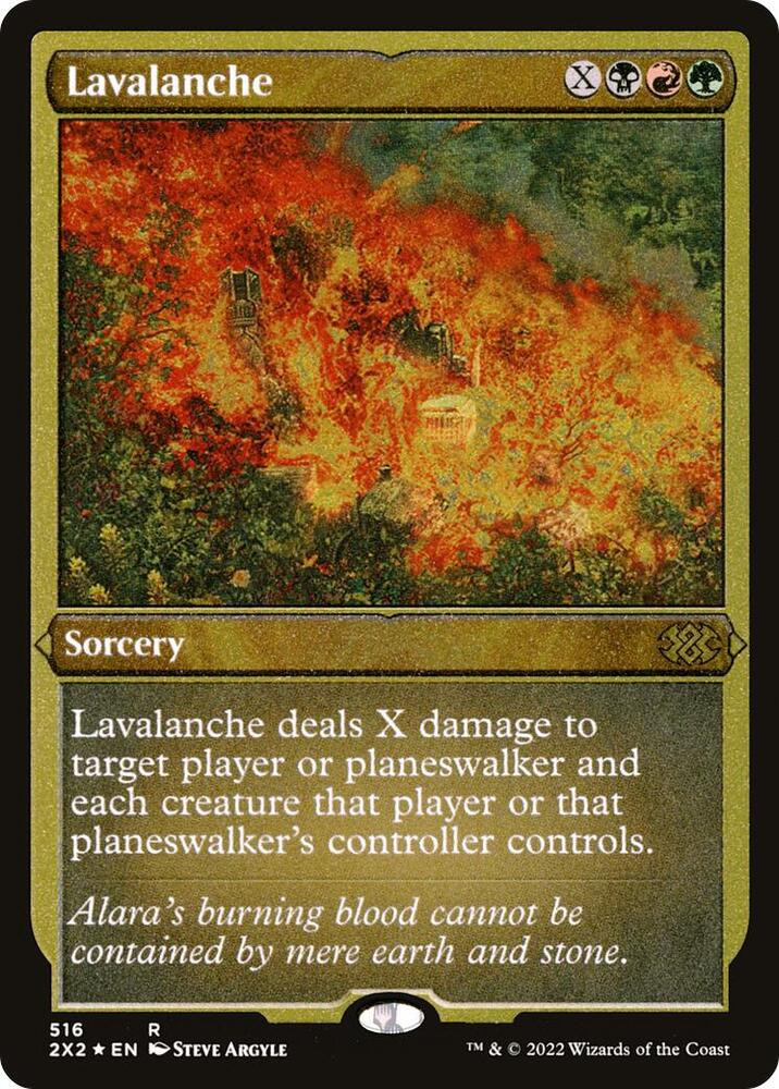 Lavalanche (Foil Etched) [Double Masters 2022]