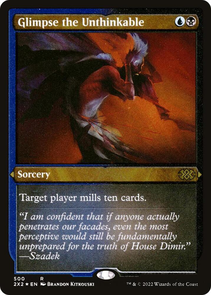 Glimpse the Unthinkable (Foil Etched) [Double Masters 2022]