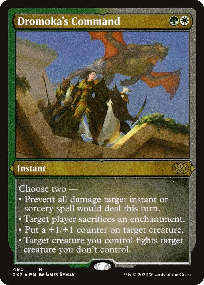 Dromoka's Command (Foil Etched) [Double Masters 2022]