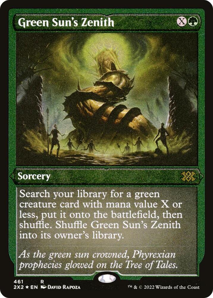 Green Sun's Zenith (Foil Etched) [Double Masters 2022]