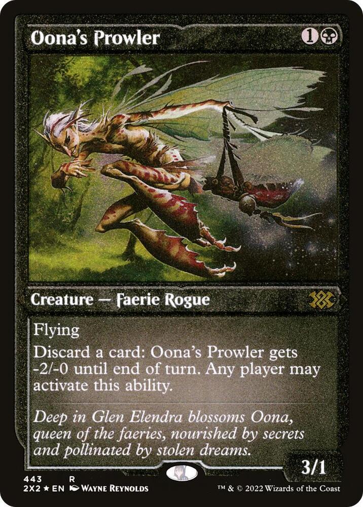 Oona's Prowler (Foil Etched) [Double Masters 2022]