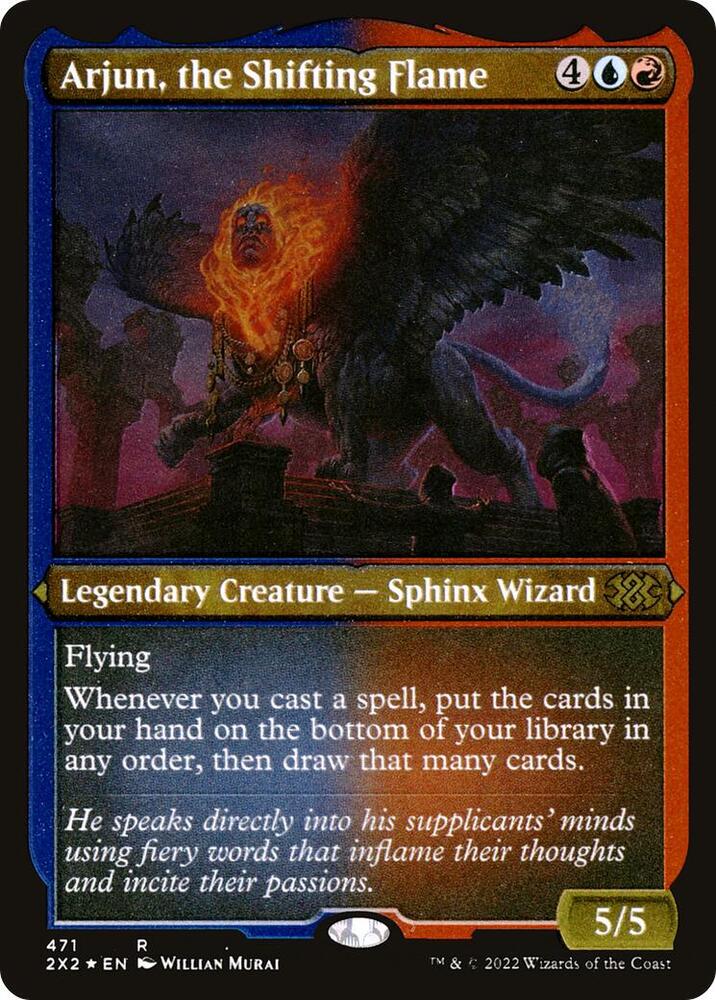Arjun, the Shifting Flame (Foil Etched) [Double Masters 2022]