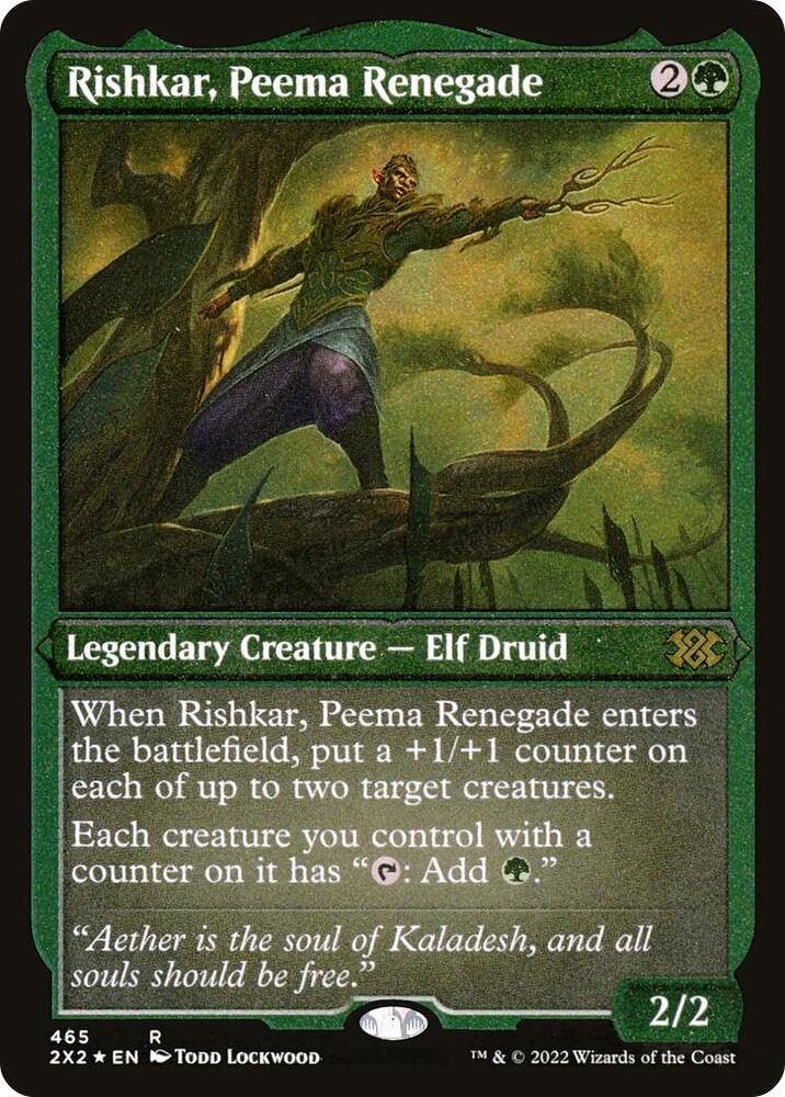Rishkar, Peema Renegade (Foil Etched) [Double Masters 2022]