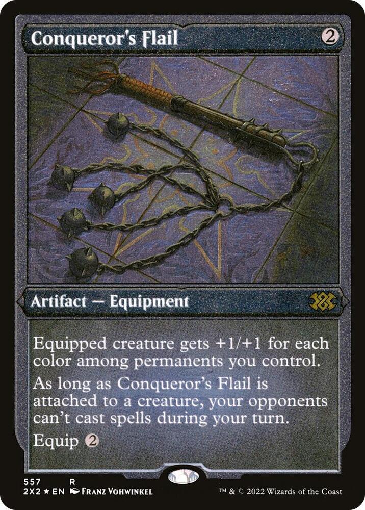 Conqueror's Flail (Foil Etched) [Double Masters 2022]