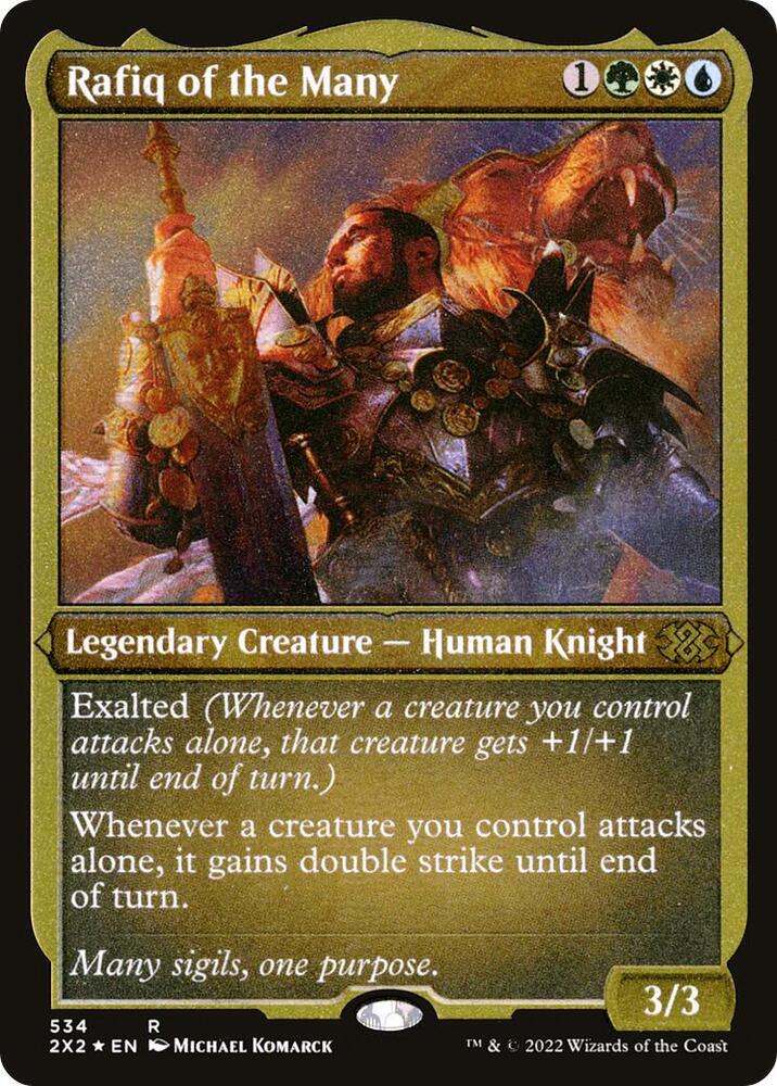 Rafiq of the Many (Foil Etched) [Double Masters 2022]