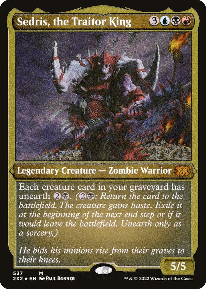 Sedris, the Traitor King (Foil Etched) [Double Masters 2022]