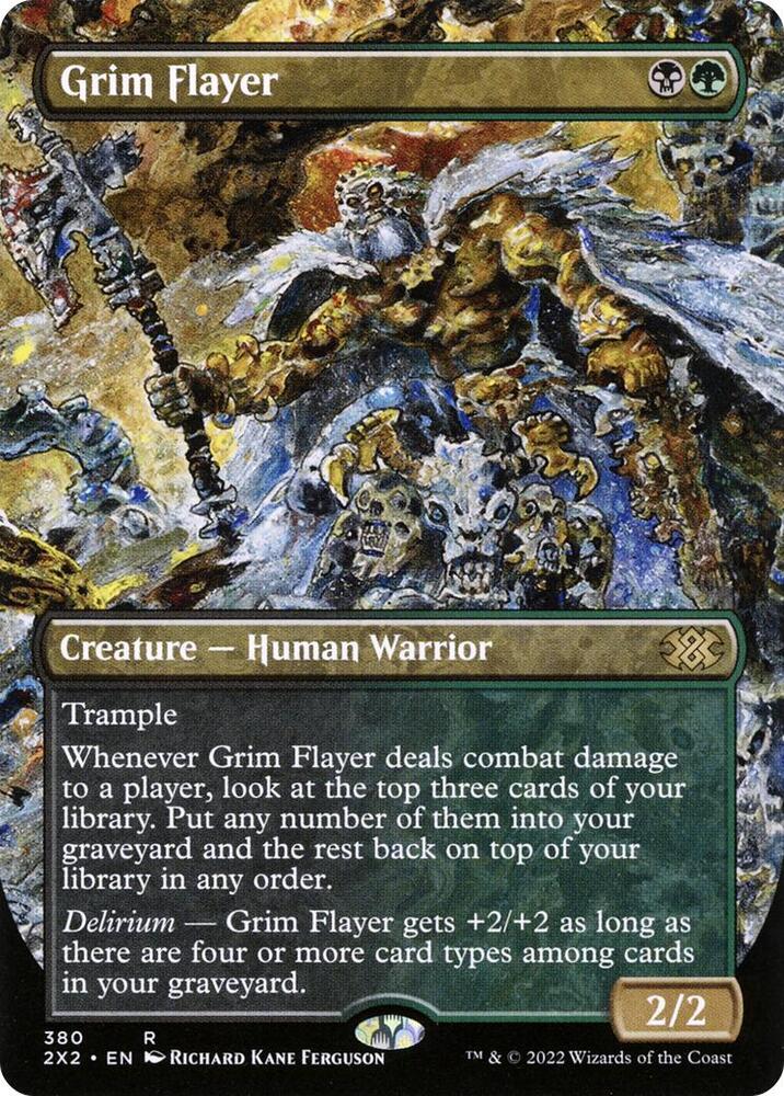 Grim Flayer (Borderless Alternate Art) [Double Masters 2022]
