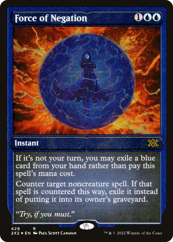 Force of Negation (Foil Etched) [Double Masters 2022]