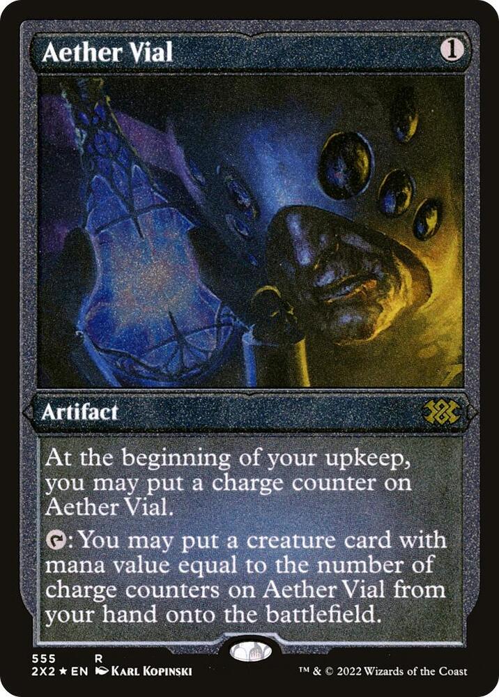 Aether Vial (Foil Etched) [Double Masters 2022]