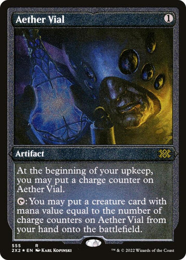 Aether Vial (Foil Etched) [Double Masters 2022]