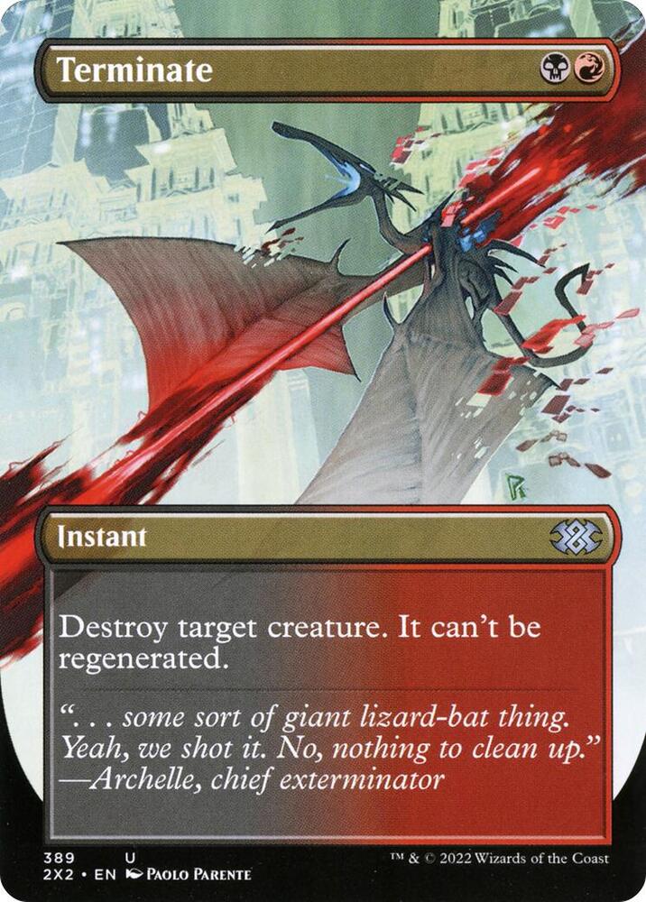 Terminate (Borderless Alternate Art) [Double Masters 2022]